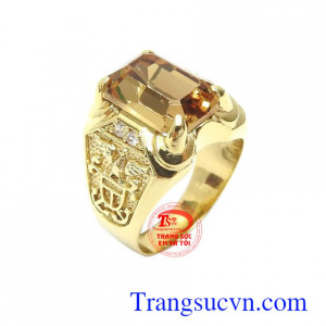 Nhẫn nam thời thượng vàng 10k bền đẹp, chất lượng, kiểu dáng tinh xảo, độc đáo