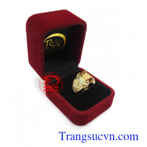 Nhẫn nam vàng tây bền đẹp, chất lượng, bảo hành 06 tháng