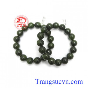 Chuỗi tay ngọc bích thiên nhiên sang trọng