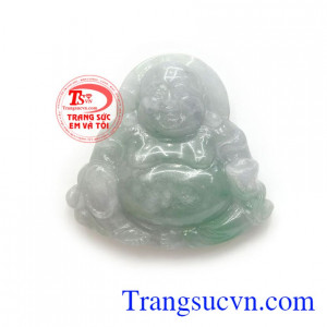 Mặt phật di lặc thông thái được chế tác từ ngọc cẩm thạch thiên nhiên