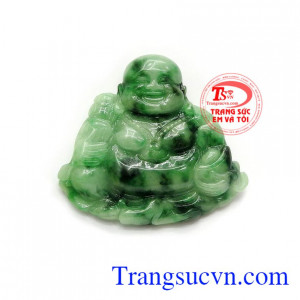 Mặt phật di lặc cao cấp được điêu khắc tinh tế từ ngọc cẩm thạch thiên nhiên