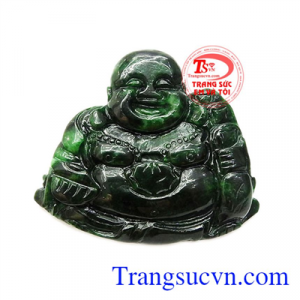 Mặt phật di lặc tinh xảo được chế tác từ ngọc cẩm thạch thiên nhiên