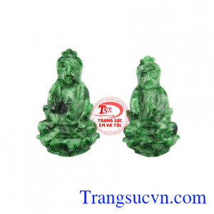 Mặt Jadeite Phật quan âm đẹp