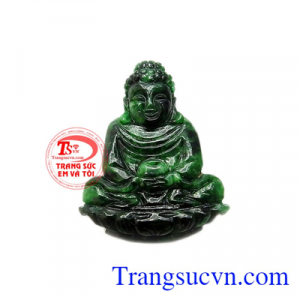 Mặt phật a di đà giác ngộ được chế tác từ ngọc cẩm thạch thiên nhiên