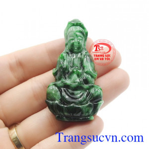 Mặt Jadeite Phật quan âm bình an