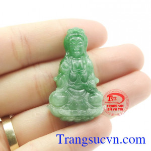 Mặt Jadeite Phật quan âm tinh xảo