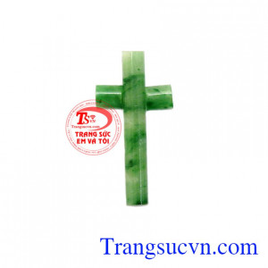 Mặt dây thánh giá ngọc cẩm thạch là sản phẩm được chế tác từ ngọc cẩm thạch thiên nhiên, có giấy kiểm định đá