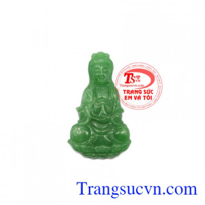 Mặt Phật Quan Âm cẩm thạch phúc lộc.