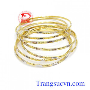 Vòng tuần vàng 10k thời trang sản xuất trên công nghệ cao cấp, mẫu mã đẹp, tinh xảo và sắc nét