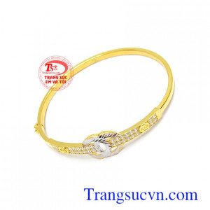 Vòng tay vàng tây 10k dịu dàng quý phái