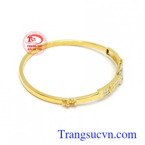 Vòng tay vàng tây 10k bền đẹp, chất lượng, kiểu dáng sang trọng, thời trang