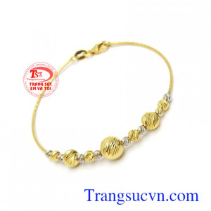 Lắc tay vàng 10k nhập khẩu Italy thời trang, sang trọng và đẳng cấp