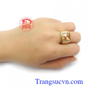 Nhẫn nam vàng tây chế tác công nghệ cao rất được phái mạnh ưa chuộng