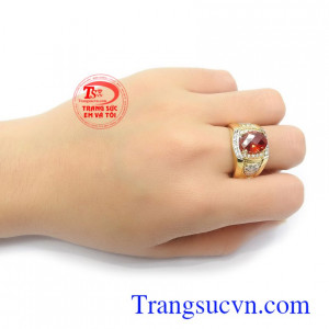 Nhẫn nam đính đá độc đáo, là món quà tặng ý nghĩa cho người yêu thương