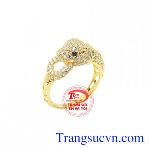 Nhẫn nữ vàng hàng hiệu được chế tác từ vàng 10k công nghệ Italy