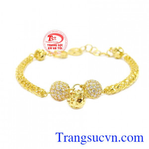 Lắc tay nữ hạt 10k bền đẹp cá tính, chất lượng, hợp thời trang và quý phái