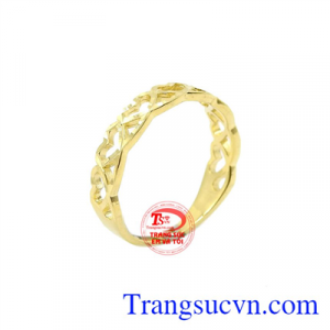 Nhẫn nữ thần tình ái được chế tác từ vàng 10k nhập khẩu nguyên chiếc từ Korea