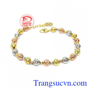 Lắc tay bi dễ thương được chế tác theo công nghệ Italy