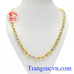 Dây chuyền nam 10k đẳng cấp được chế tác bằng công nghệ cao đường nét tinh tế sắc sảo
