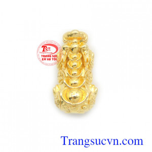 Mặt dây Tỳ hưu 10k thịnh vượng may mắn