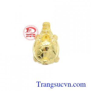 Mặt dây Long Quy 10k chiêu tài chế tác công nghệ cao, đường nét tinh xảo, sắc nét và độc đáo