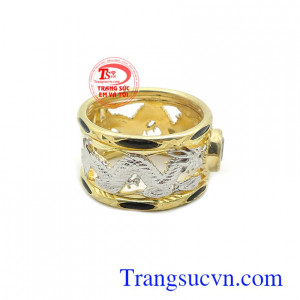 Nhẫn nam vàng tây bền đẹp, chất lượng, phù hợp nhiều phong cách thời trang