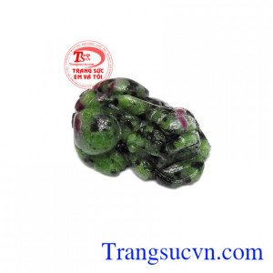 Tỳ hưu đá Anyolite ruby