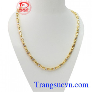 Dây chuyền vàng Italy 18k đảm bảo chất lượng,dây chuyền vàng 18k đặt bền màu,đeo hợp thời trang
