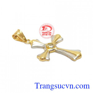 Mặt dây thánh giá đính đá bền đẹp, tinh xảo, đính đá độc đáo
