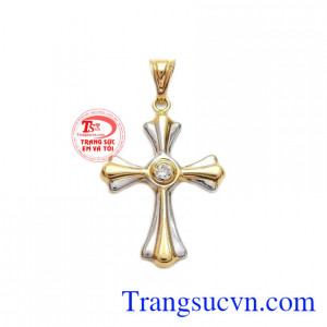 Mặt dây thánh giá đính đá
