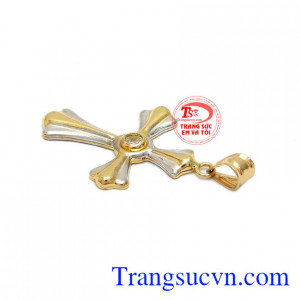 Mặt dây thánh giá đính đá phù hợp nhiều loại dây chuyền khác nhau