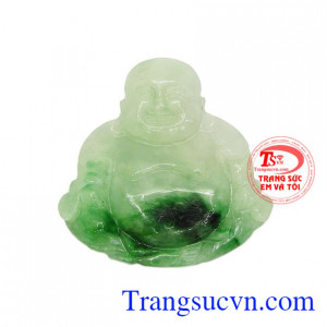 Mặt dây phật di lặc thịnh vượng được chế tác từ ngọc cẩm thạch thiên nhiên