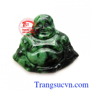 Mặt phật di lặc phú quý được chế tác từ ngọc cẩm thạch