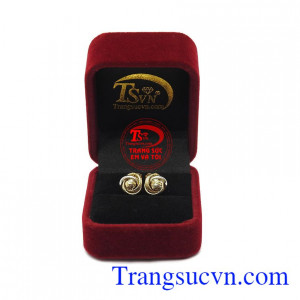 Hoa tai Italy vàng 10k chất lượng.