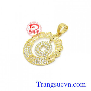 Mặt Dây Vàng Kim Tiền vàng 10k phù hợp nhiều loại dây chuyền đa dạng