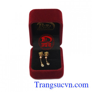 Hoa tai vàng 10k xinh xắn