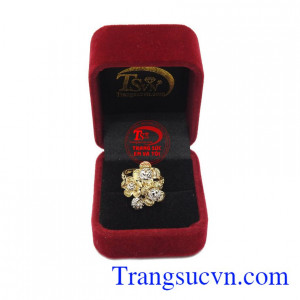Nhẫn nữ vàng tây dành cho phái đẹp phù hợp làm quà tặng sinh nhật hoặc trong các dịp ý nghĩa