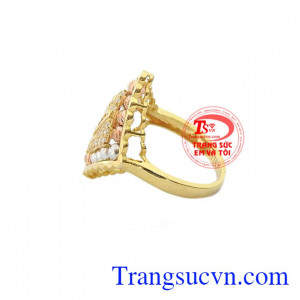 Nhẫn nữ vàng tây dành cho phái đẹp phù hợp làm quà tặng sinh nhật hoặc trong các dịp ý nghĩa