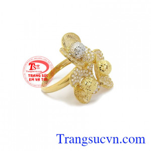 Nhẫn nữ vàng tây dành cho phái đẹp phù hợp làm quà tặng sinh nhật hoặc trong các dịp ý nghĩa