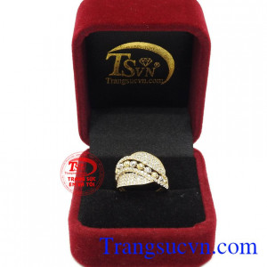 Nhẫn vàng 10k quý tộc