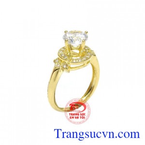 Nhẫn nữ vàng 10k đẳng cấp mang vẻ đẹp không thể trộn lẫn, khi sử dụng món trang sức này bạn dường như đang tỏa sáng và khác biệt giữa tất cả đám đông