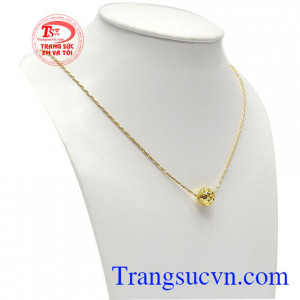 Bộ dây charm kim tiền vàng đẹp kiểu dáng thời trang, tinh tế