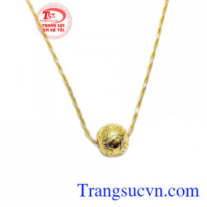 Bộ dây chuyền charm vàng đẹp
