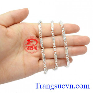 Dây chuyền bạc nam giới độc đáo