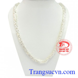 Dây chuyền bạc nam khí chất chế tác từ bạc 925, chất liệu bền đẹp chất lượng
