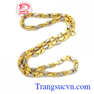 Dây chuyền nam vàng tây sang trọng Dây chuyên nam sáng bóng