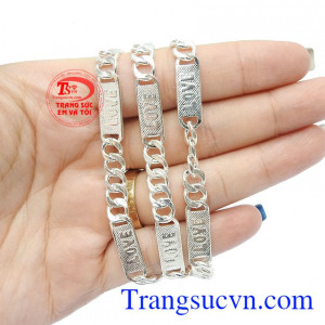 Dây bạc nam mạnh mẽ