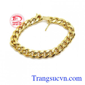 Lắc nam vàng mạnh mẽ 14k được các bạn nam ưa chuộng