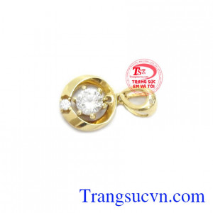 Mặt dây chuyền nữ dịu dàng 18k, bảo hành 12 tháng, giao hàng nhanh trên toàn quốc