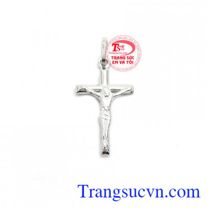 Mặt dây thánh giá vàng trắng được chế tác độc đáo, tinh xảo và sắc nét